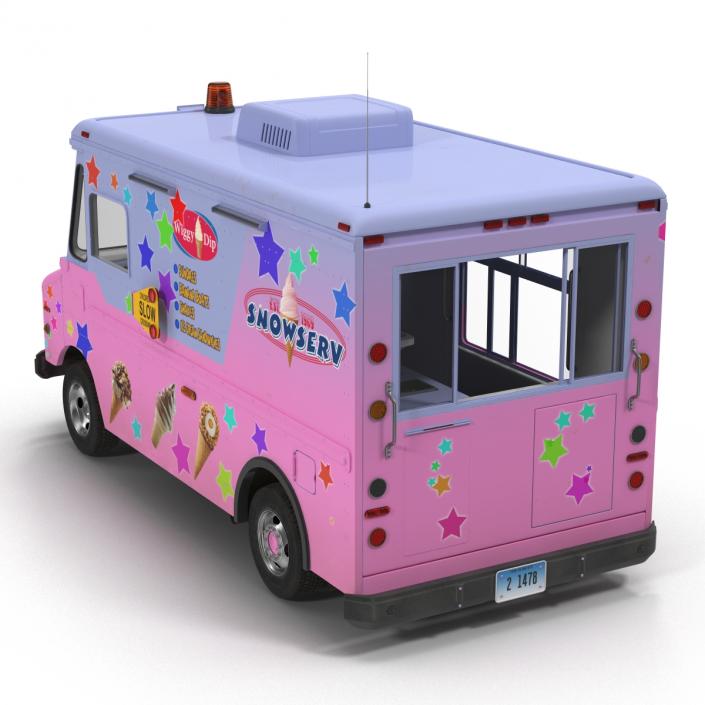 3D model Ice Cream Van 2