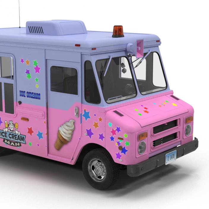 3D model Ice Cream Van 2