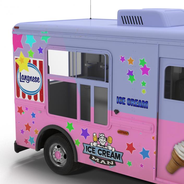 3D model Ice Cream Van 2