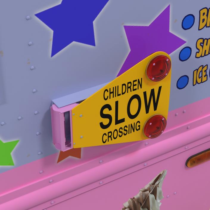 3D model Ice Cream Van 2