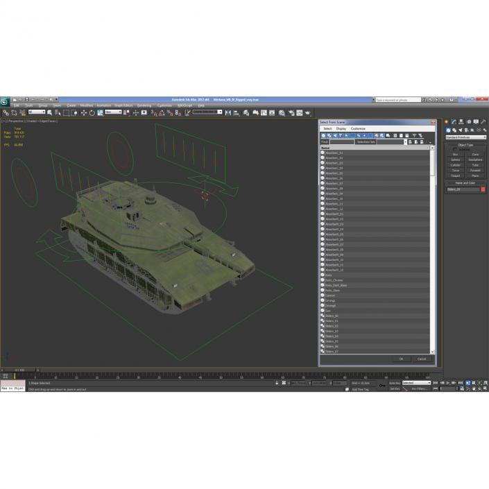 3D model Merkava Mk IV Rigged