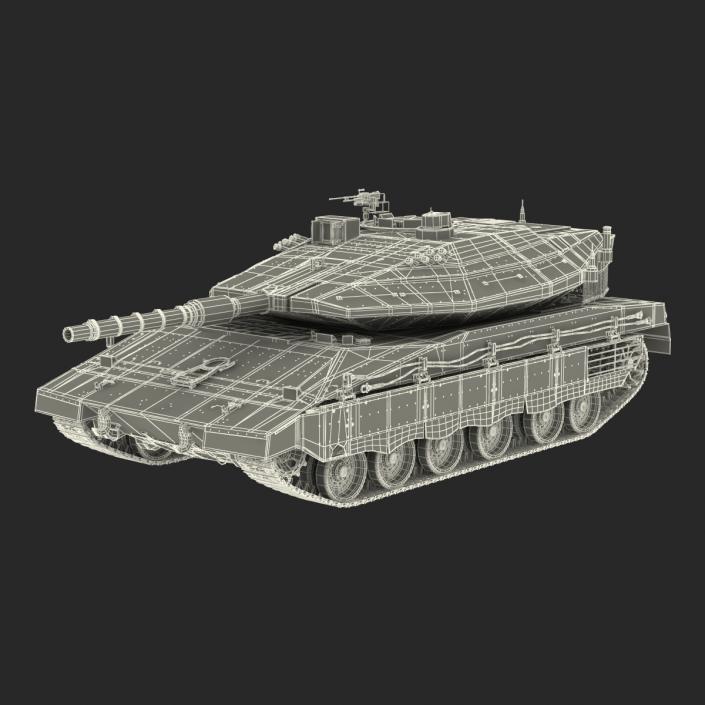 3D model Merkava Mk IV Rigged