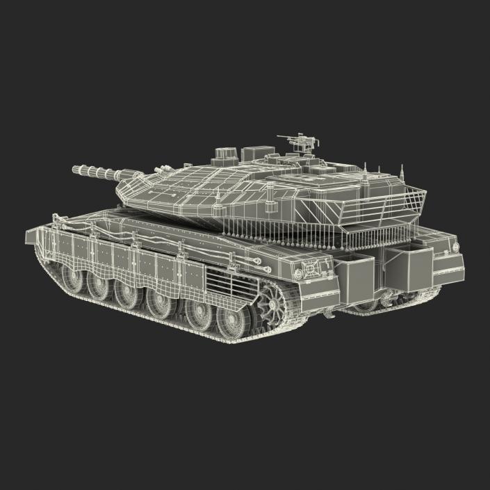 3D model Merkava Mk IV Rigged