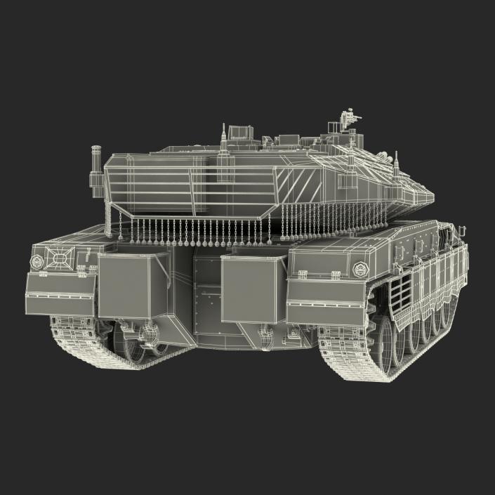 3D model Merkava Mk IV Rigged