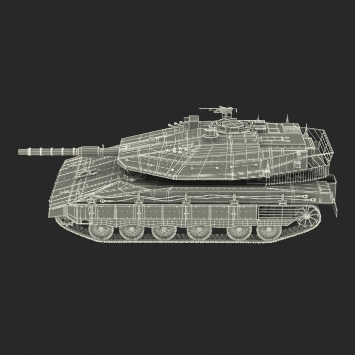 3D model Merkava Mk IV Rigged