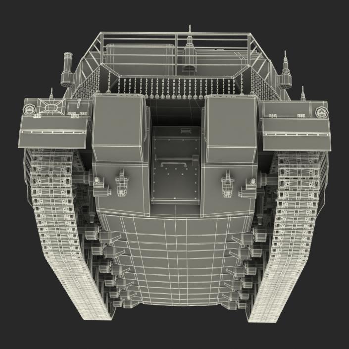 3D model Merkava Mk IV Rigged