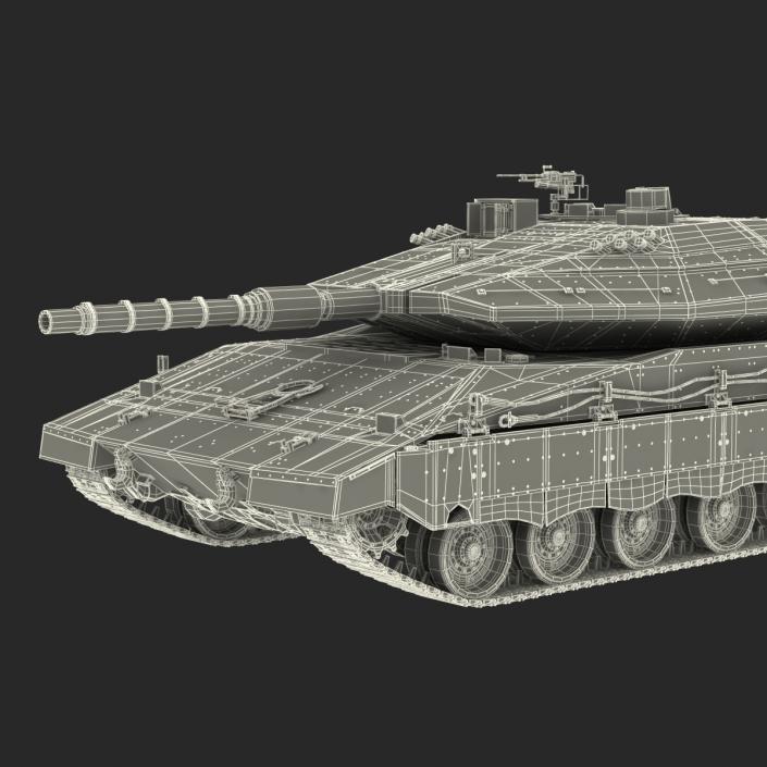 3D model Merkava Mk IV Rigged