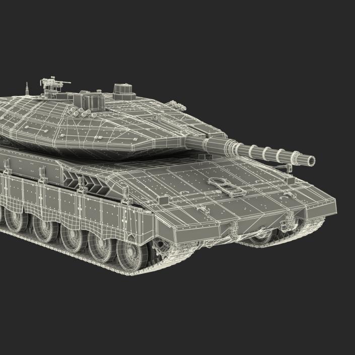 3D model Merkava Mk IV Rigged