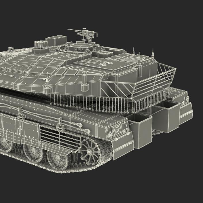 3D model Merkava Mk IV Rigged