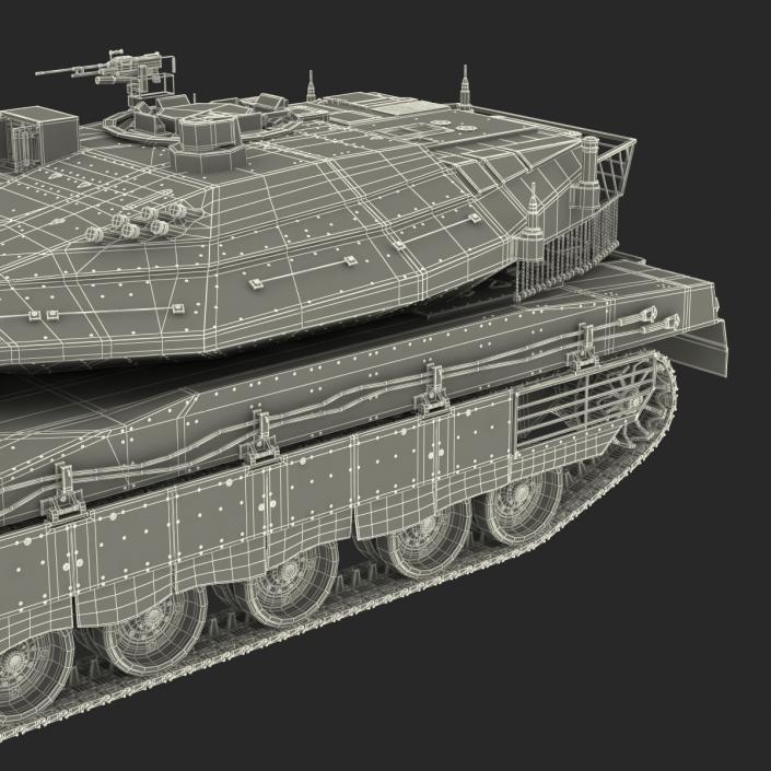 3D model Merkava Mk IV Rigged