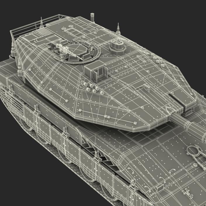 3D model Merkava Mk IV Rigged