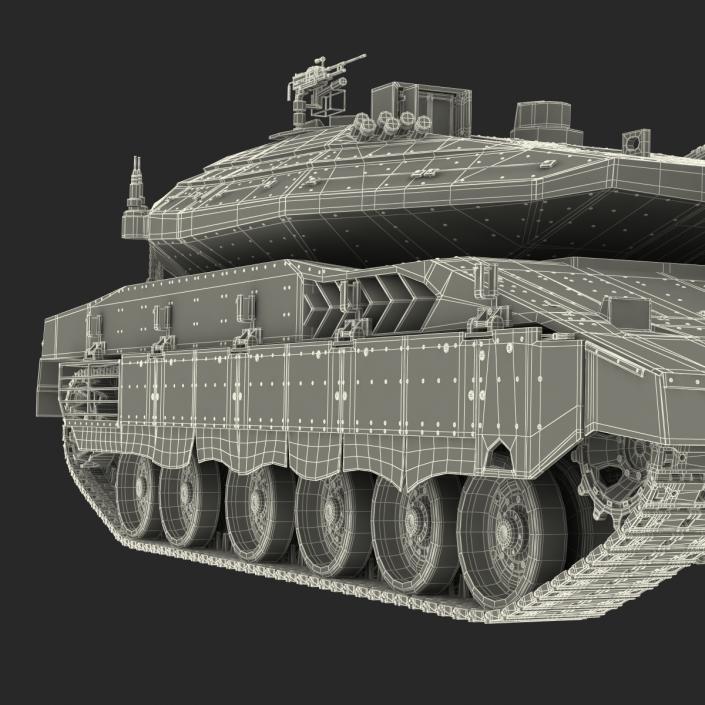 3D model Merkava Mk IV Rigged