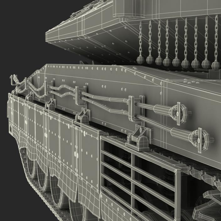 3D model Merkava Mk IV Rigged