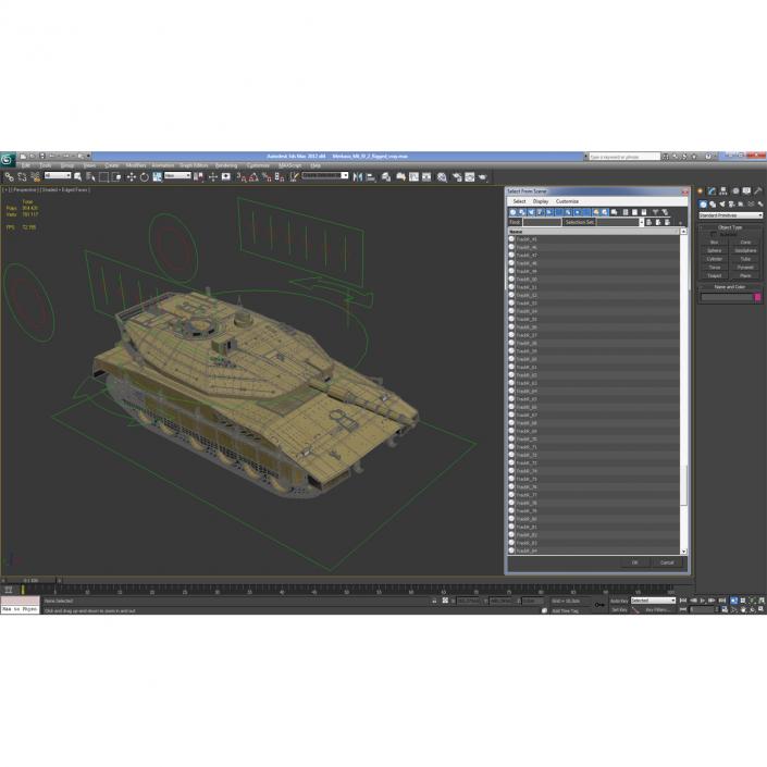 Merkava Mk IV 2 Rigged 3D