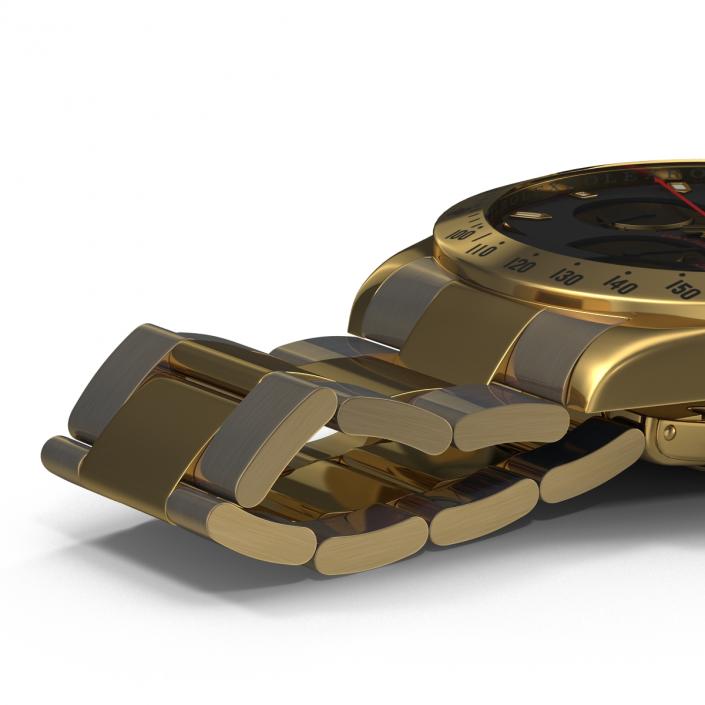 Rolex Gold Daytona Black Dial 3D model