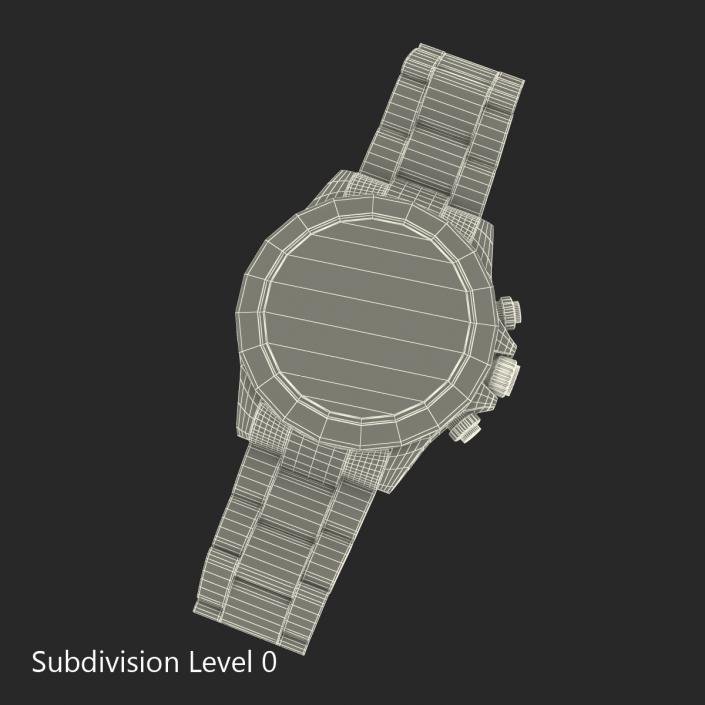 Rolex Gold Daytona Black Dial 3D model