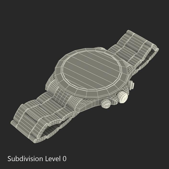 3D Rolex Daytona Two Tone White model