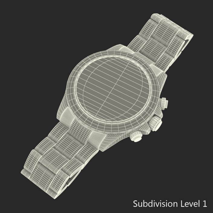 3D Rolex Daytona Pink Gold model