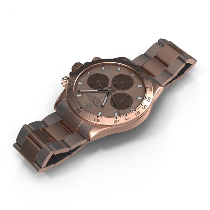 3D Rolex Daytona Pink Gold model