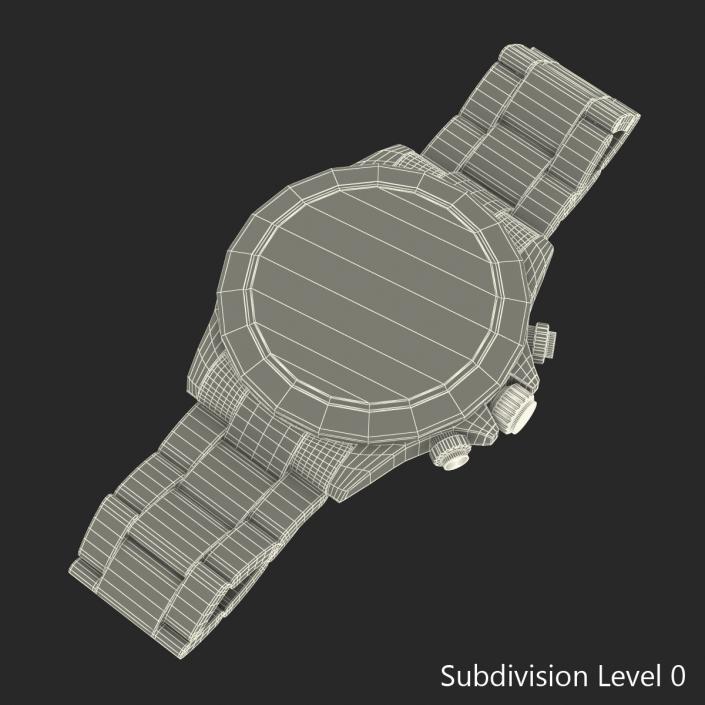 3D Rolex Daytona Pink Gold model