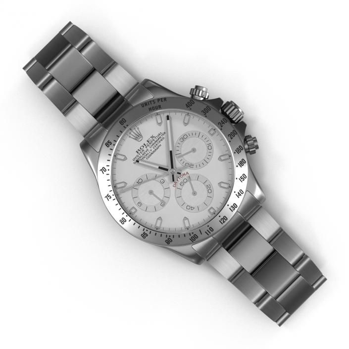 Daytona Rolex White Dial 3D model