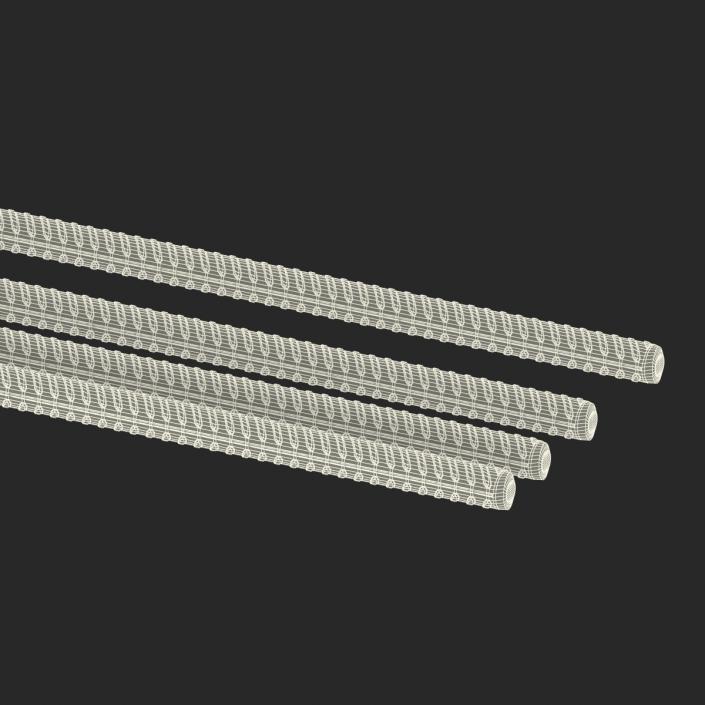 Sreel Rusty Rebar 2 3D model