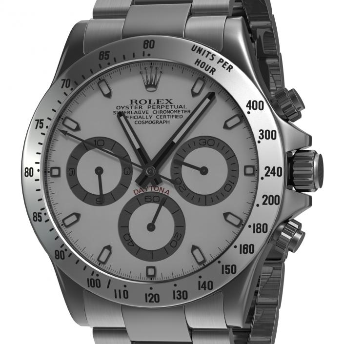 3D Daytona Rolex White Dial 2