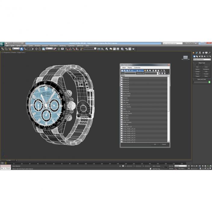 3D Rolex Cosmograph Daytona Blue Dial 2