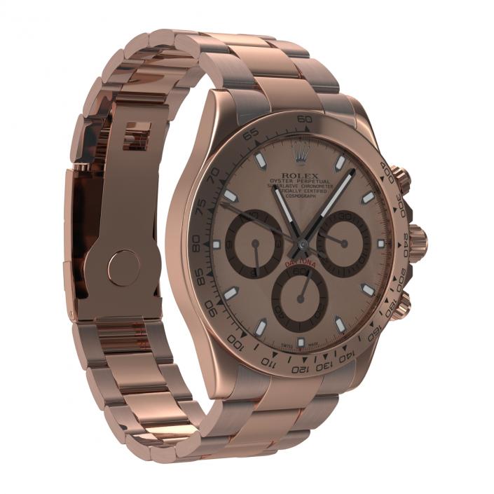 3D model Rolex Daytona Pink Gold 2