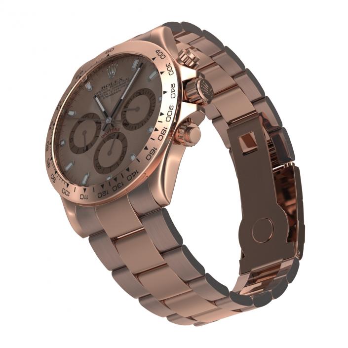 3D model Rolex Daytona Pink Gold 2