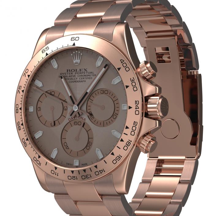 3D model Rolex Daytona Pink Gold 2