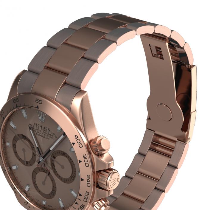 3D model Rolex Daytona Pink Gold 2