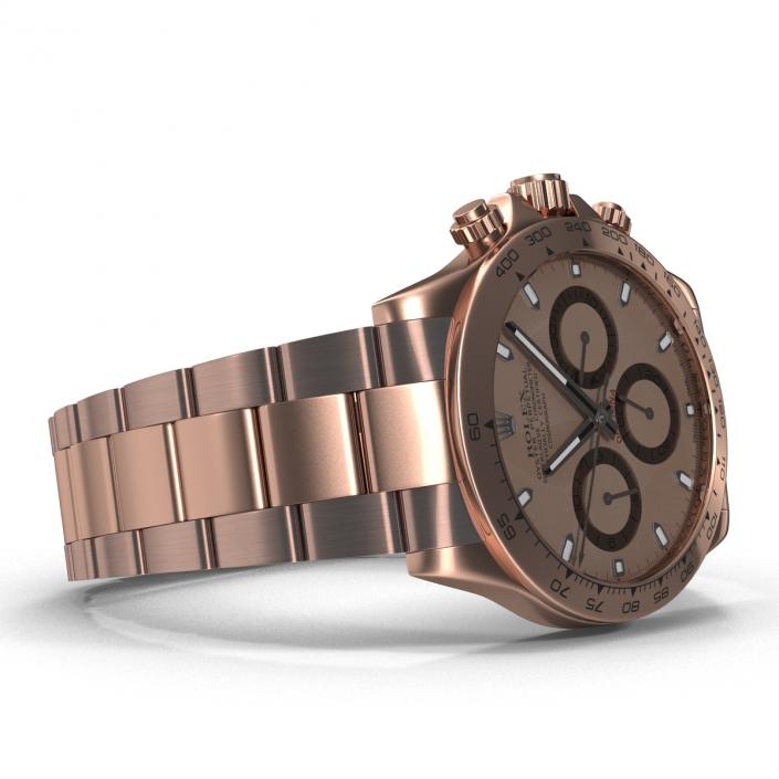 3D model Rolex Daytona Pink Gold 2