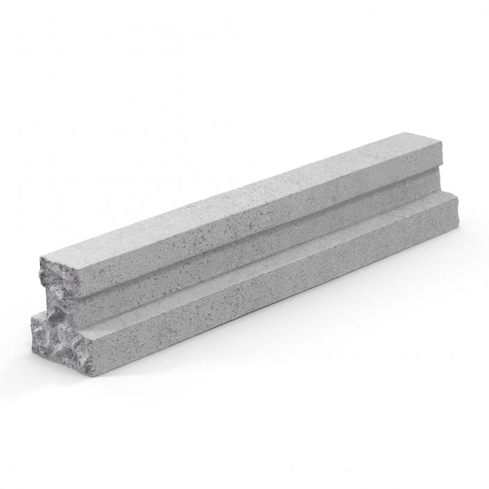 3D Concrete T-Beam Chunk