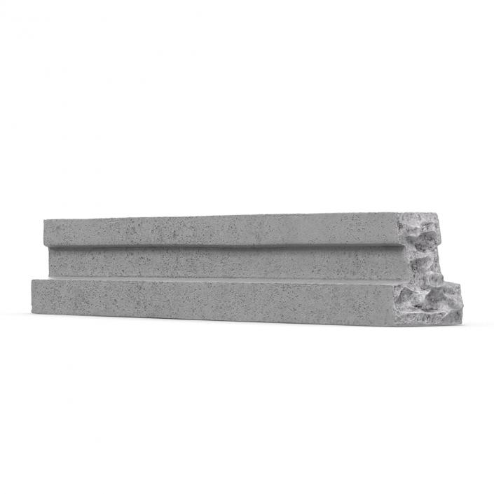 3D Concrete T-Beam Chunk