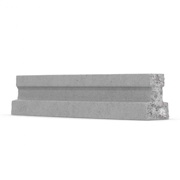 3D Concrete T-Beam Chunk 2 model