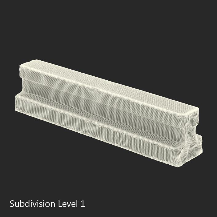 3D Concrete T-Beam Chunk 2 model