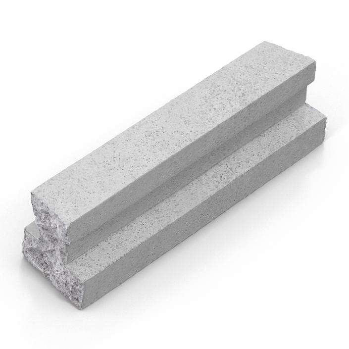 3D Concrete T-Beam Chunk 3 model