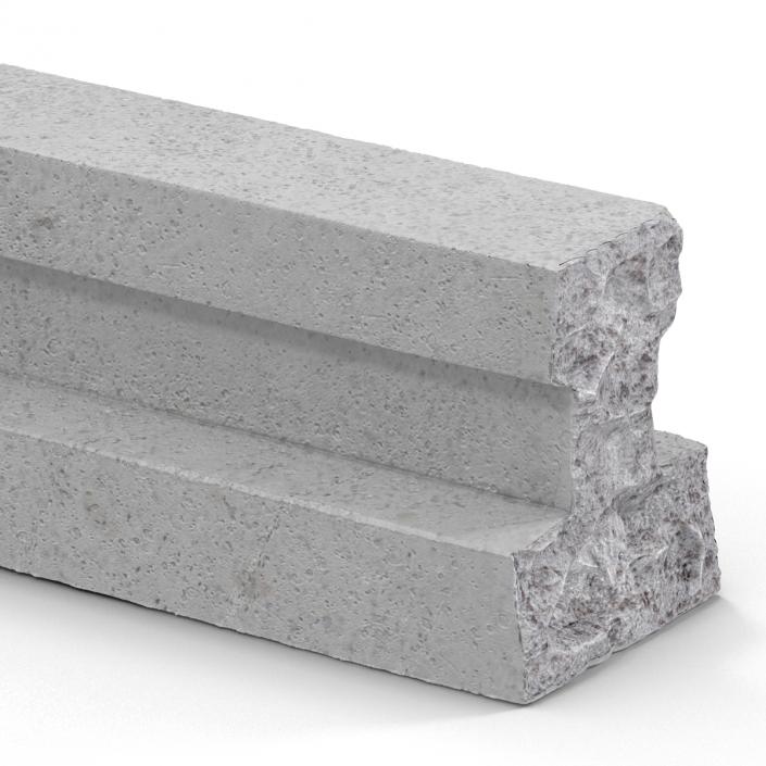 3D Concrete T-Beam Chunk 3 model