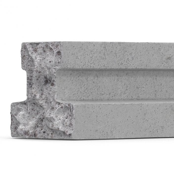 3D Concrete T-Beam Chunk 3 model