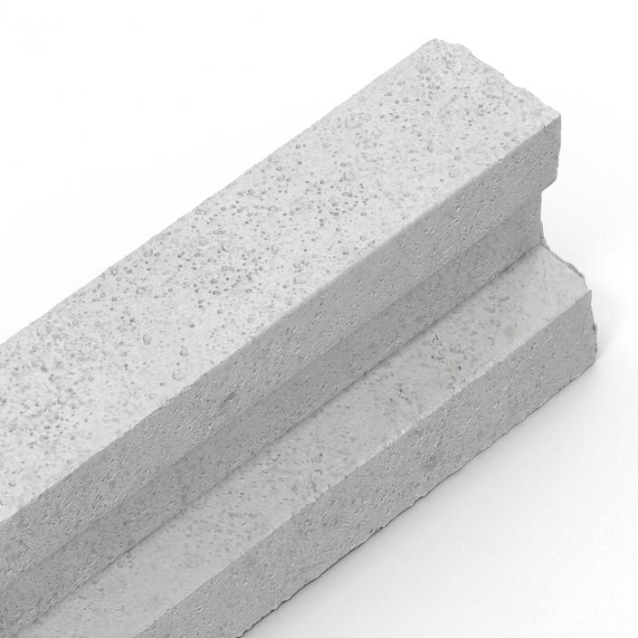 3D Concrete T-Beam Chunk 3 model