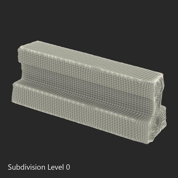 3D Concrete T-Beam Chunk 3 model