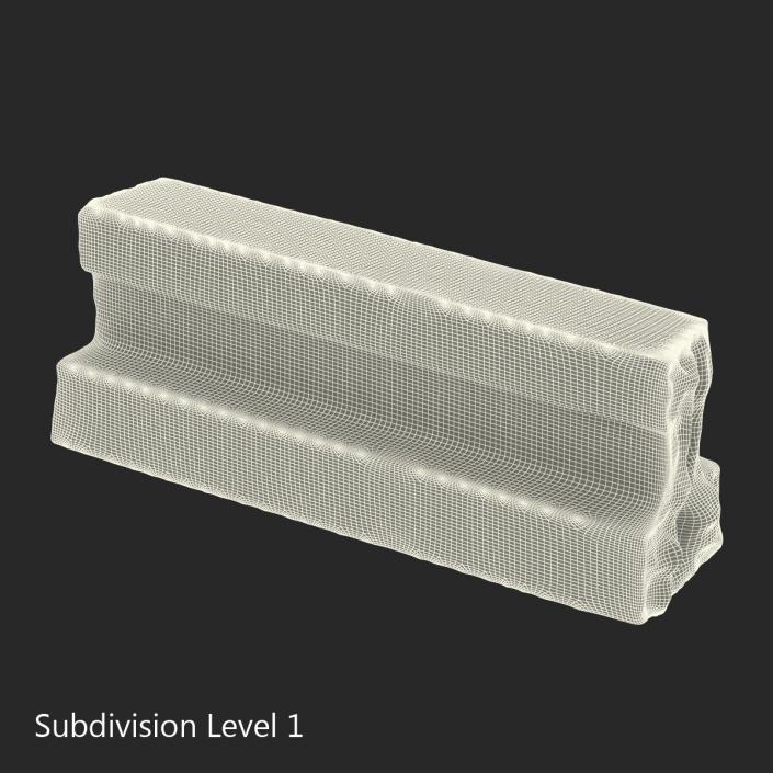 3D Concrete T-Beam Chunk 3 model