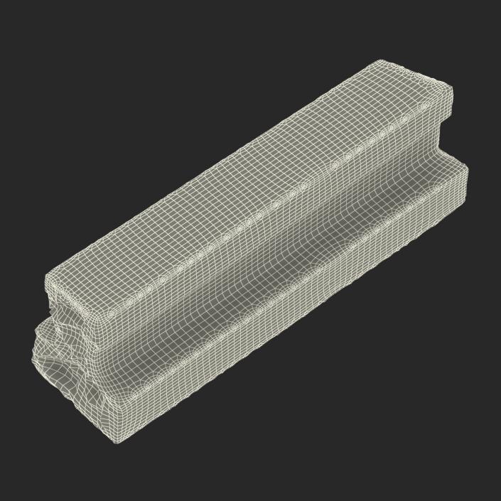 3D Concrete T-Beam Chunk 3 model