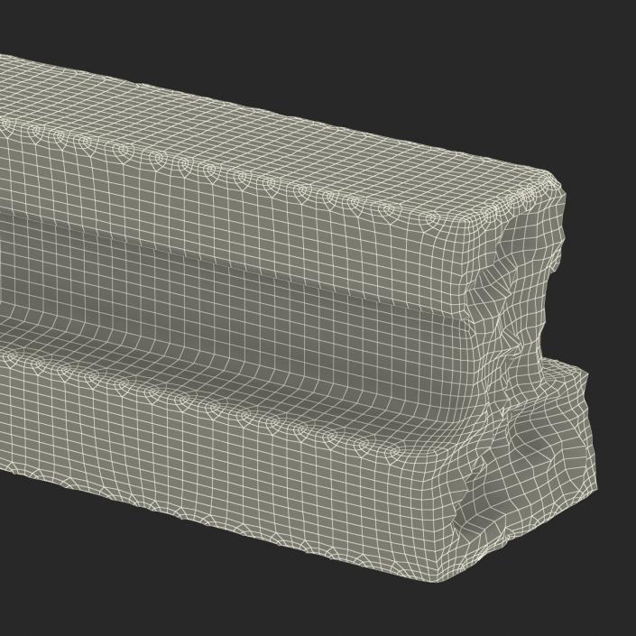 3D Concrete T-Beam Chunk 3 model