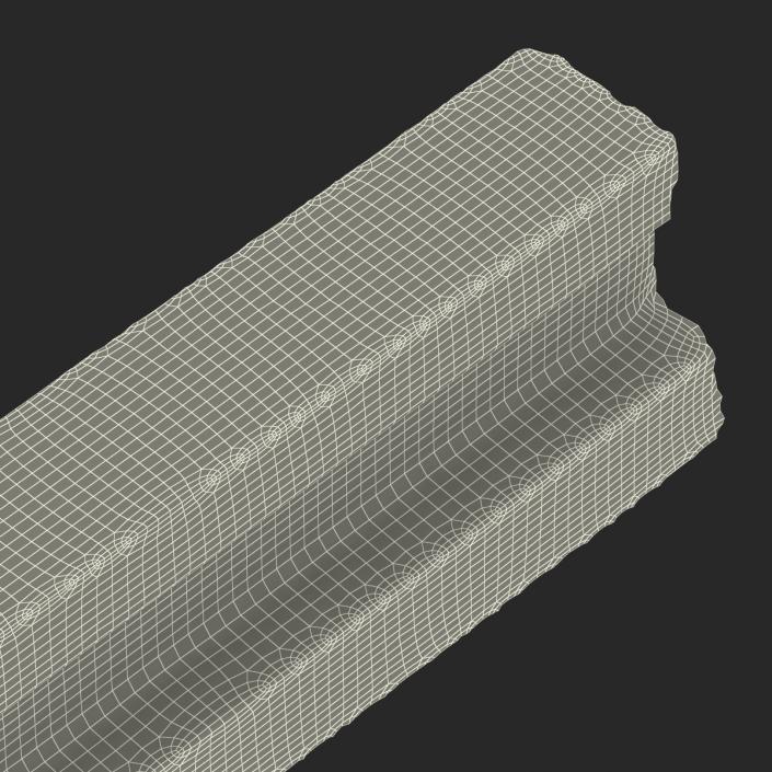 3D Concrete T-Beam Chunk 3 model