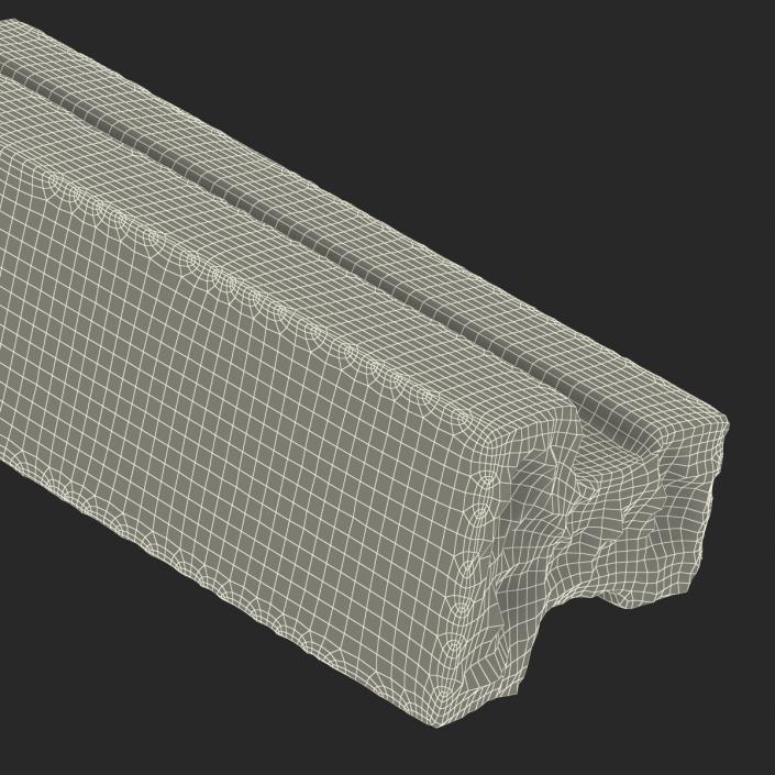 3D Concrete T-Beam Chunk 3 model