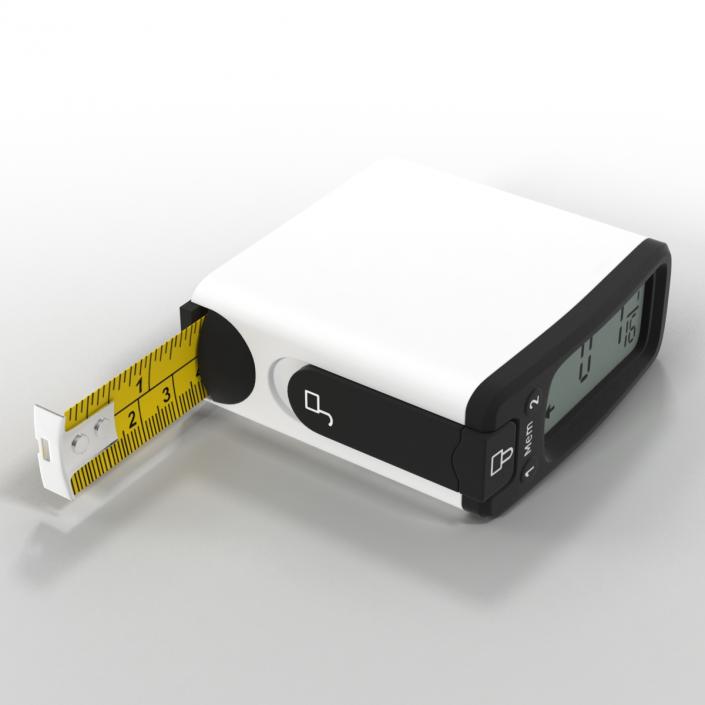 3D Digital Tape Measure White