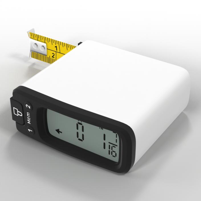 3D Digital Tape Measure White