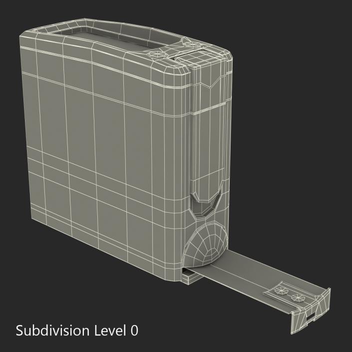 Digital Tape Measure Red 3D model